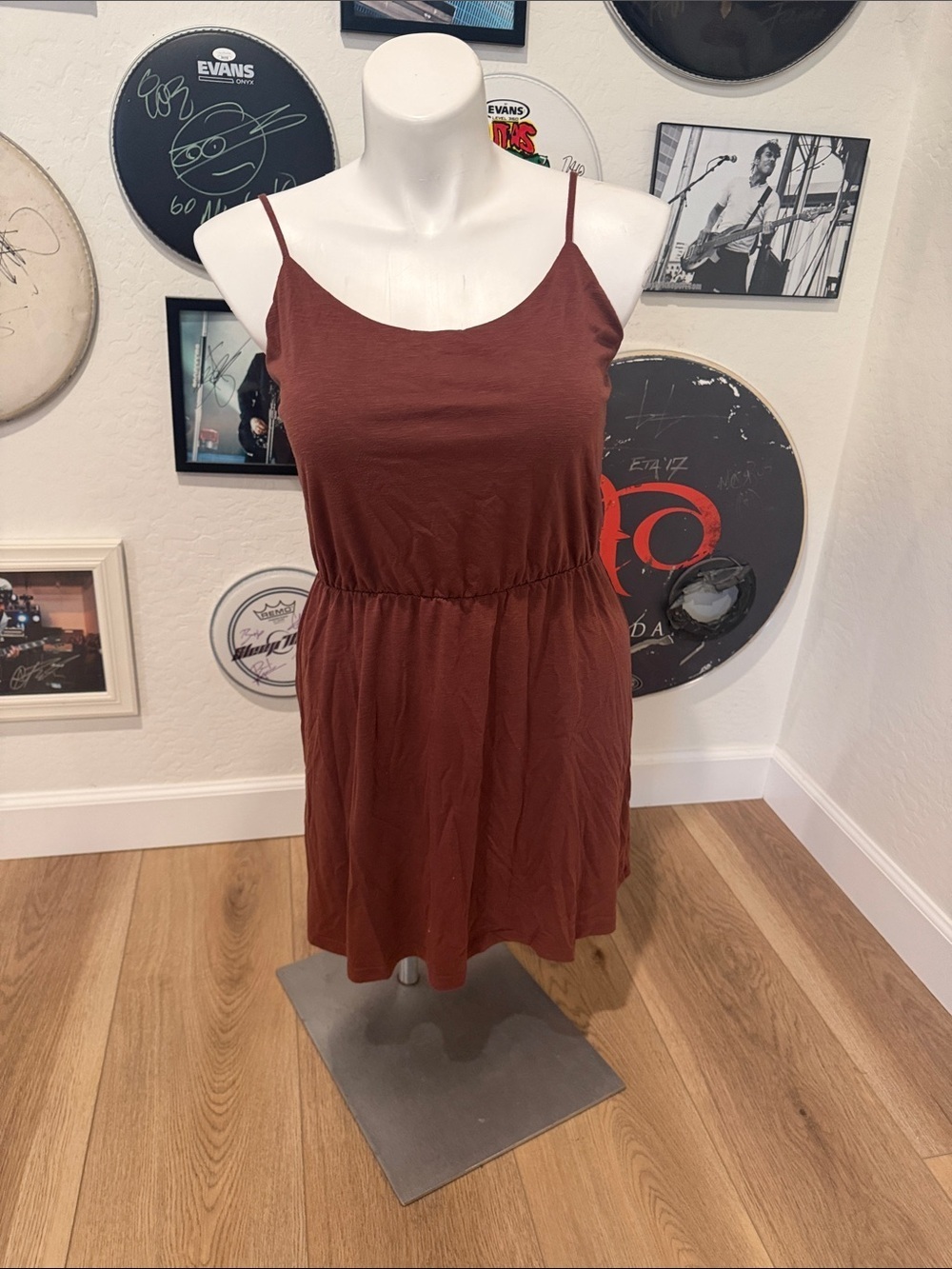 Old Navy Waist Defined Slub Knit Cami Dress Size Large